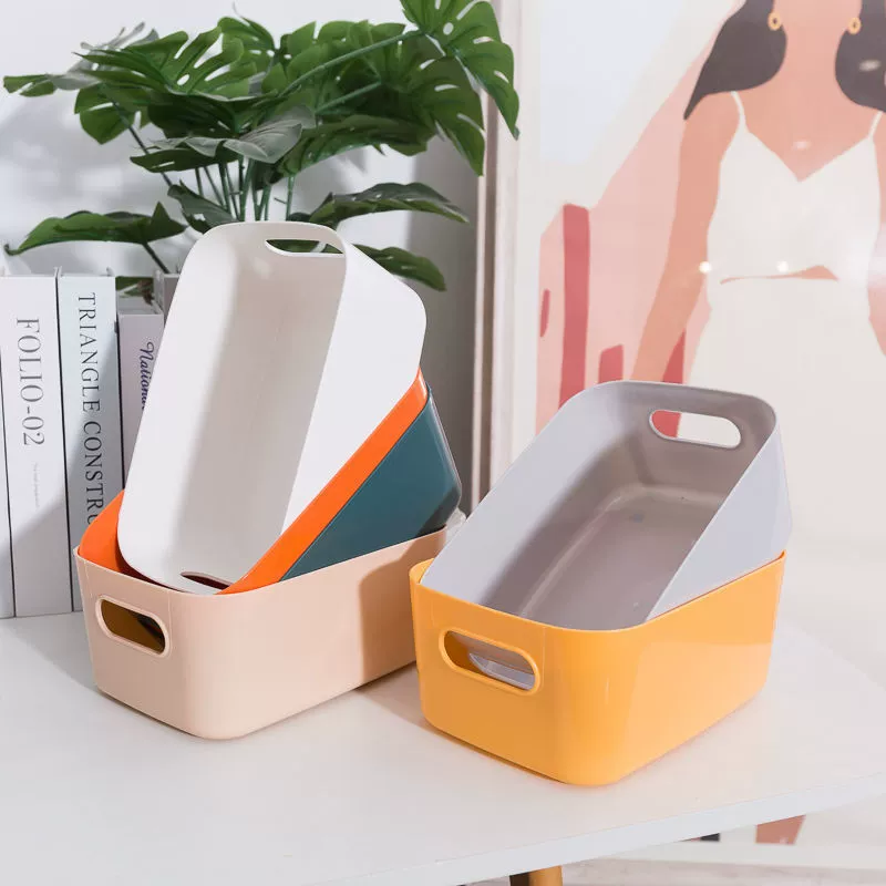 Table plastic storage box, storage basket