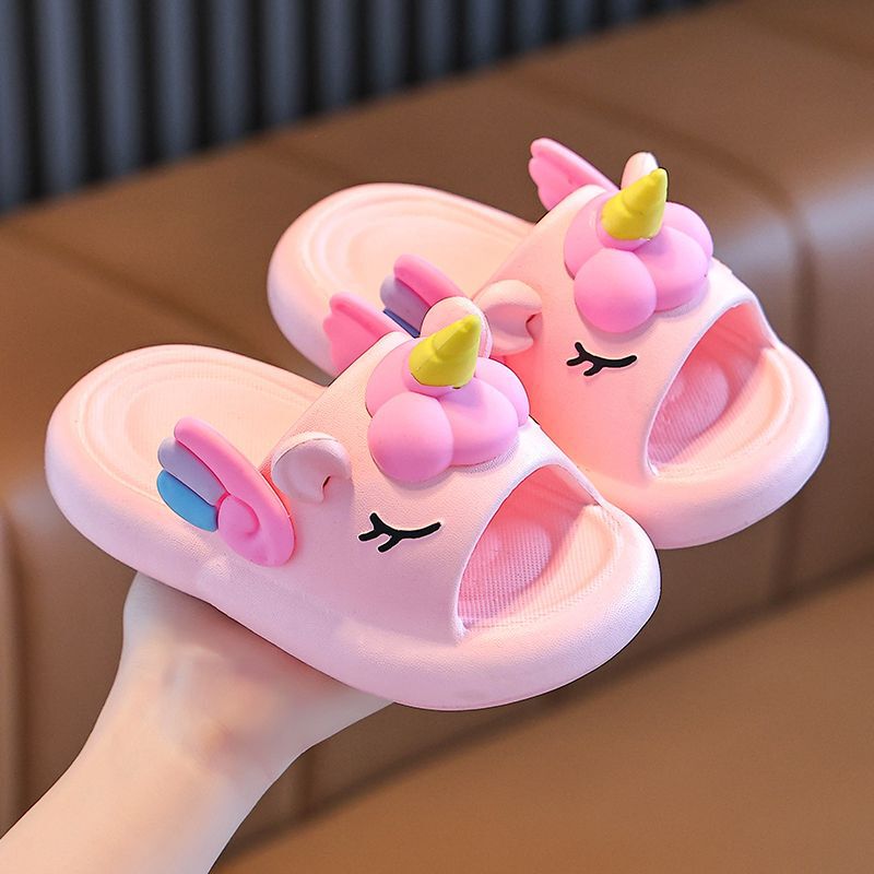 Unicorn children's slippers girls' non-slip summer 2025 new EVA one-piece molding girl baby sandals Unicorn children's slippers girls' non-slip summer 2025 new EVA one-piece molding girl baby sandals