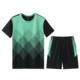 Summer Leisure Sports suit Men's and Women's Short-sleeved Two-piece Fitness plus size suit Shorts Quick-drying Running suit