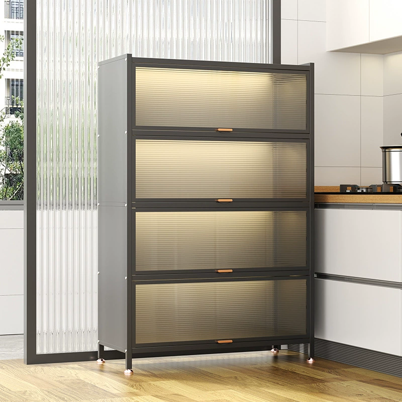 Кухонная полка от пола до потолка многоуровневая бытовая микроволновая печь многофункциональная полка для хранения шкафа пылезащитная шкафчик