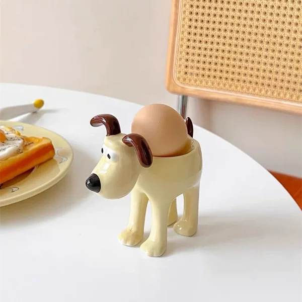 ins cute three-dimensional dog ceramic egg tray refrigerator desktop decoration creative jewelry storage box