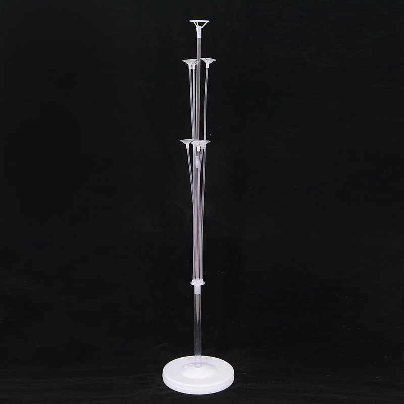 Mesa de columna de globo flotante piezas flotantes conjunto de árbol de globo de plástico transparente guía base de soporte de globo de alta calidad