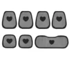 Black love-seven-piece set
