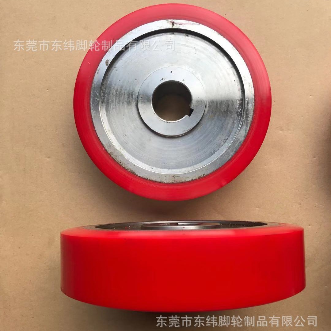厂家生产pu胶轮 天车轮聚氨酯包胶轮 电镀厂专用行车轮保证不脱胶