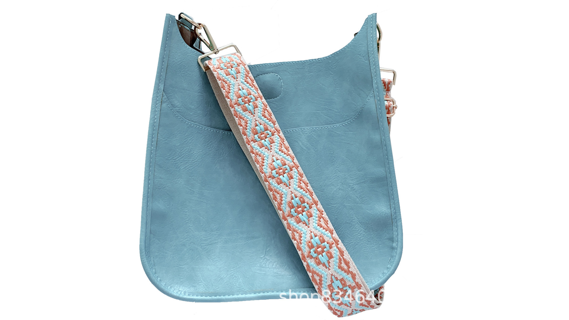 Bolso PU de color para mujer, bandolera de moda color sólido, bolso de hombro retro para viajes europeo/americano, venta transfronteriza