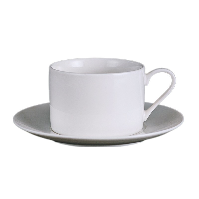 Transfronterizo de Amazon taza blanca taza de alto aspecto creativo Oficina taza de café pareja taza de agua Taza de cerámica