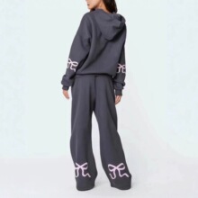 2024新款潮牌跨境无帽绳无裤脚女款大码卫衣