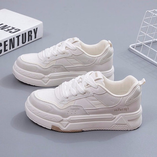 White Shoes Women's 2024 Spring and Autumn New Student Internet-famous Sports Board Shoes Street Shooting All-match Casual Shoes for Women