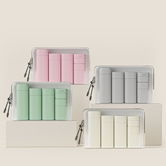 国境を越えた売れ筋北欧カラー化粧品ボトルセットトラベルシャンプーローションシャワーフェイスクリーム小さな空ボトル