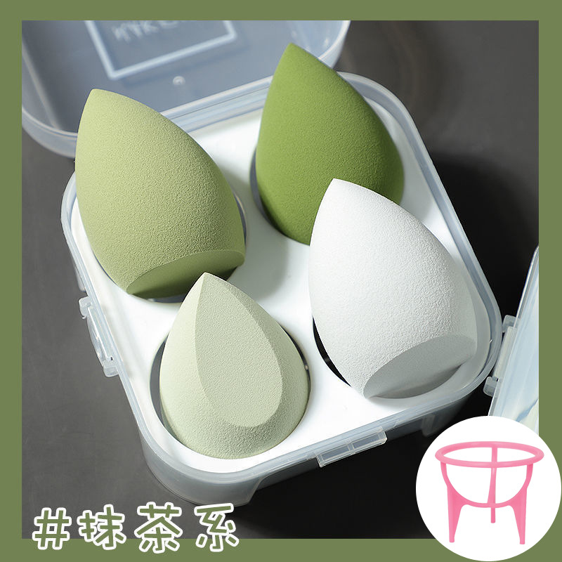 Venta directa de fábrica cáscara de huevo belleza huevo no comer polvo súper suave en caja soplo de polvo húmedo y seco de doble uso maquillaje esponja maquillaje huevo