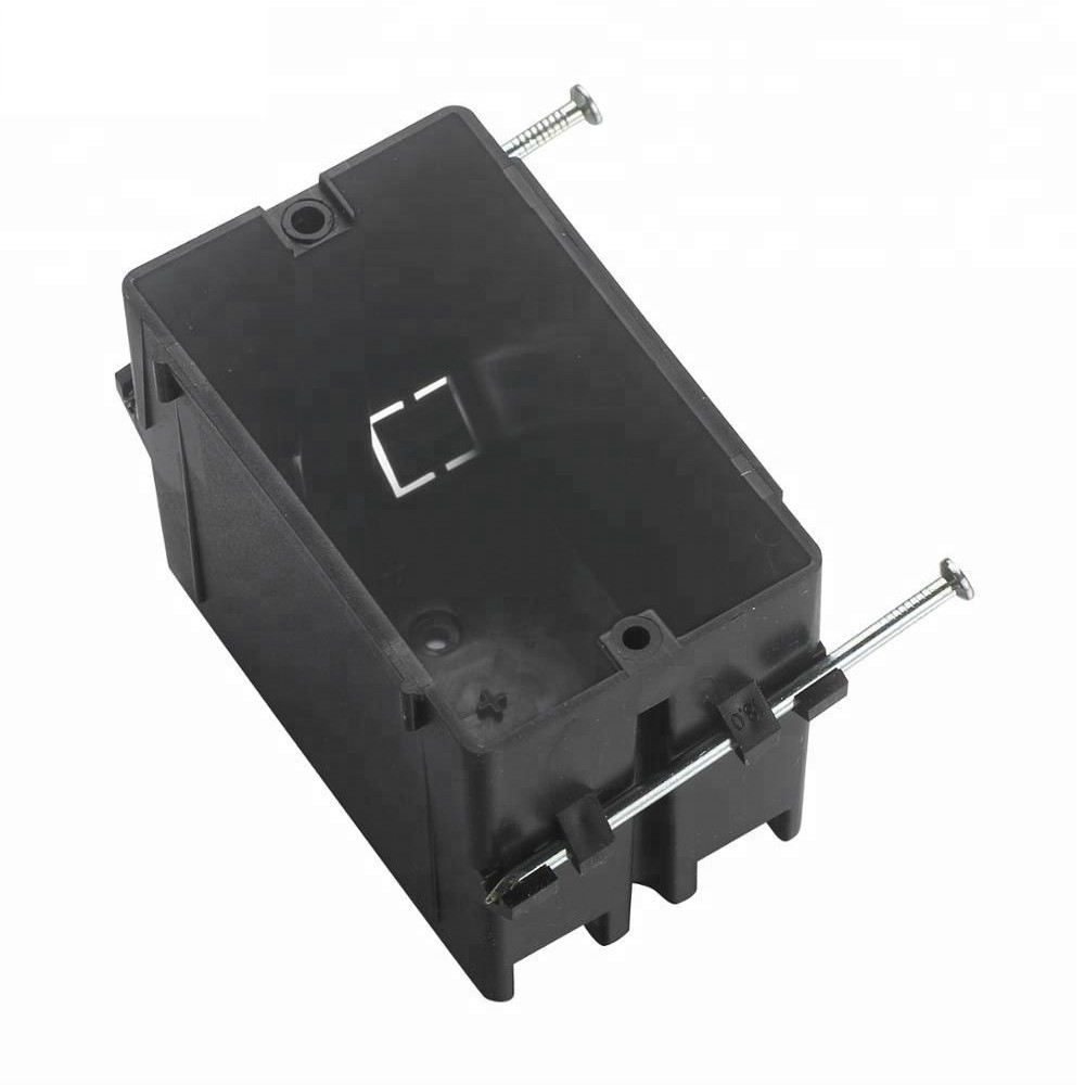 厂家直销美规一位塑料接线底盒 明装美式墙壁插座标准底盒