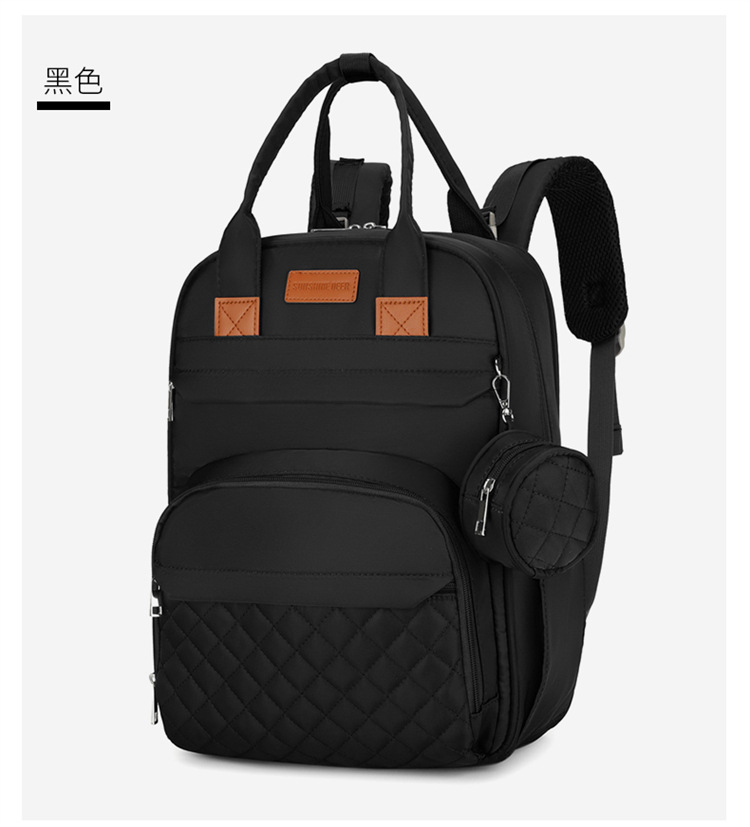 Cross-border exclusive for mother and baby bags, 2025 new large-capacity portable travel diaper bag for both shoulders, printable Mommy bag undefined