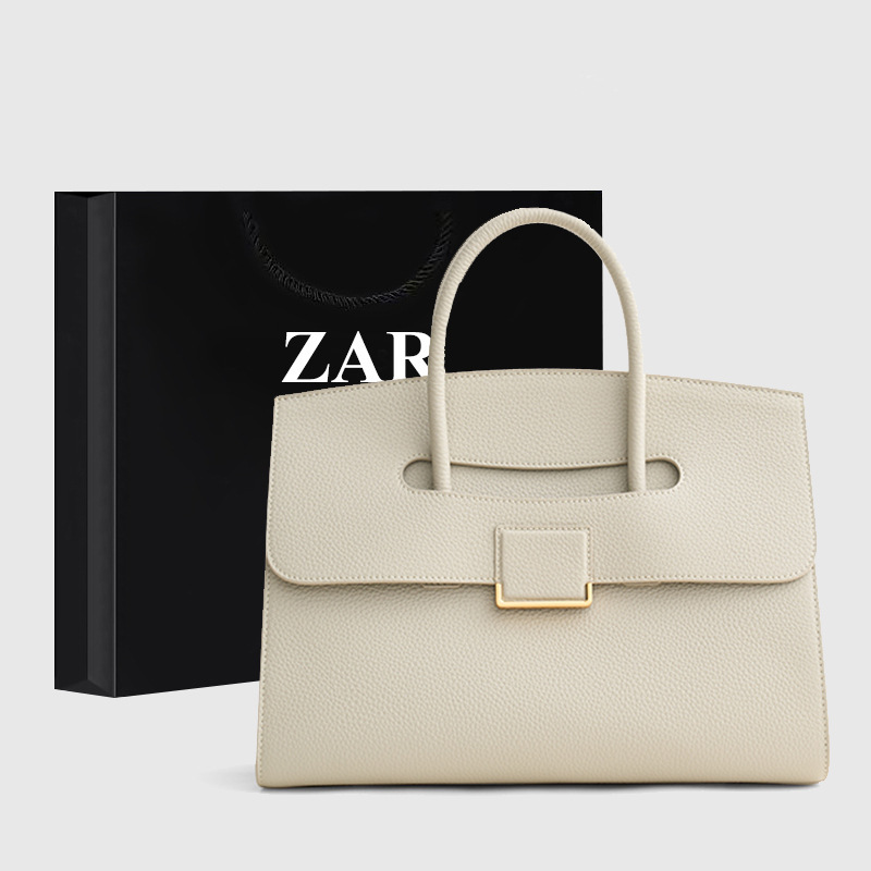 Guangzhou Women's bag large capacity commuter all-match briefcase female niche design simple High sense handbag cross-border Fashion Guangzhou Women's bag large capacity commuter all-match briefcase female niche design simple High sense handbag cross-border Fashion