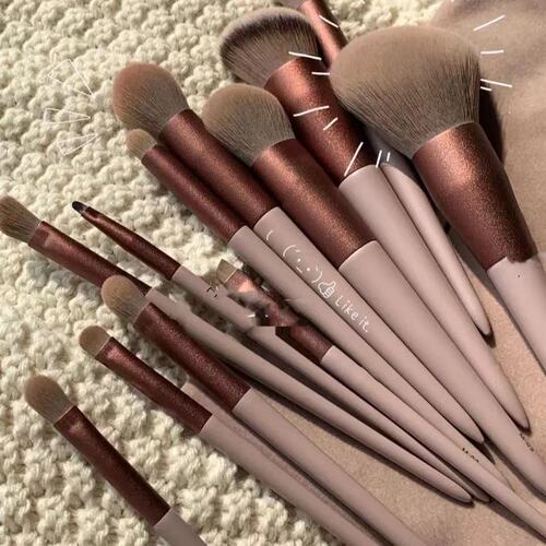 Pattern 13 Pieces Creamy Color Makeup Brush Set Dust Brush Eyeshadow Brush Dust Brush Full Set Beauty Makeup Brush Dropshipping