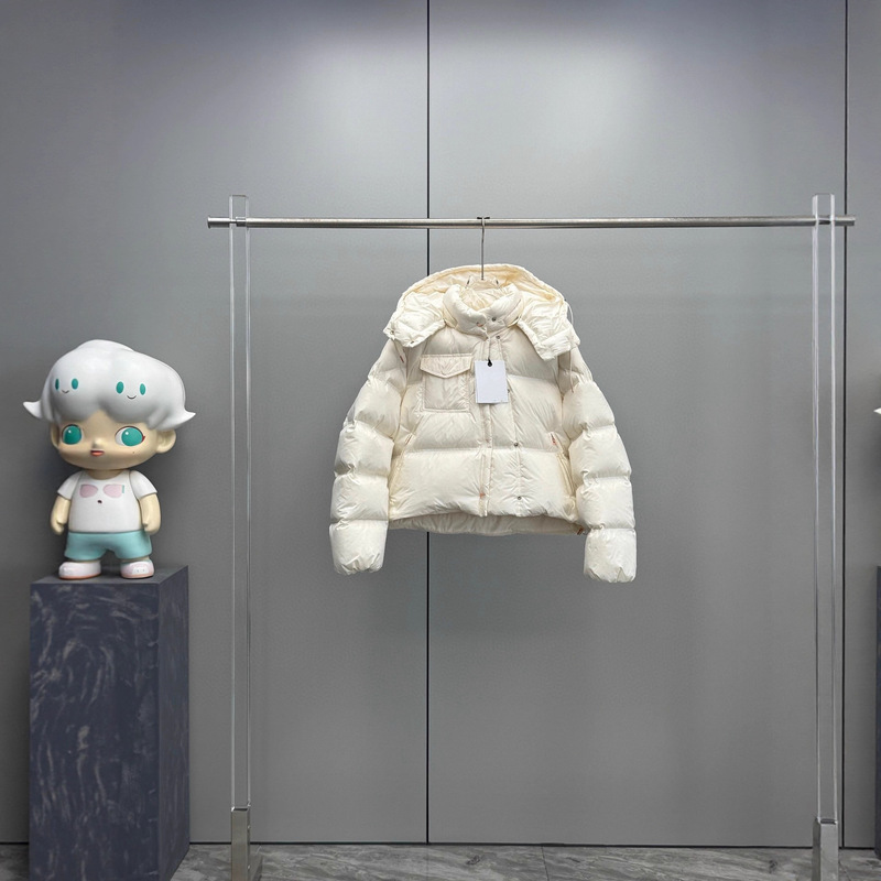 Correct Version in Stock High-Quality m Brand New Women's Square Quilted Hooded Short down Jacket Coat