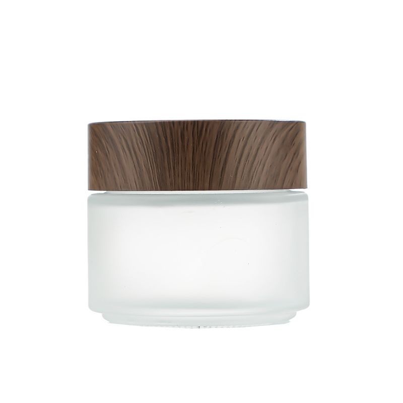 5g10g黑木纹盖磨砂玻璃霜膏瓶化妆品分装瓶面膜面霜眼霜药膏