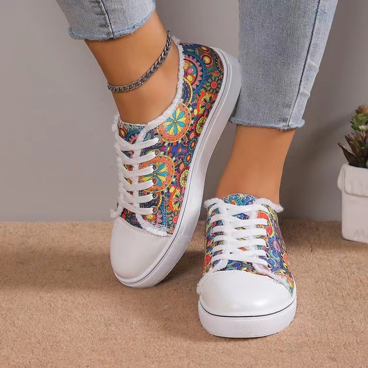Floral Canvas Shoes 5
