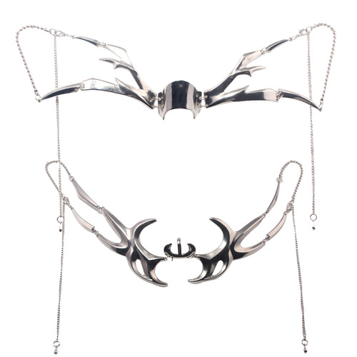 Mechanical Blood Blade Mask Punk Style Alien Fluid Lip Ring Face Mask Halloween Party Patty Mask