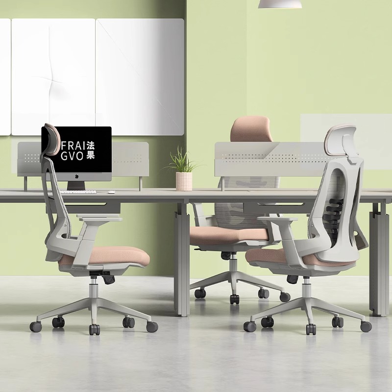 인체 공학적 사무실 의자 가정용 좌식 편안한 사무실 의자 등받이 허리 보호대 책상 학습 컴퓨터 좌석
