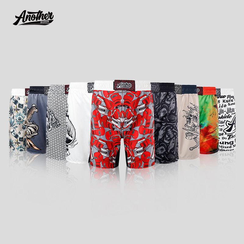 MMA Synthetic Fighting Shorts Brazilian Jiu-Jitsu Winding Fighting Pants Four-sided Bullet Fighting Sanda Pants Adult Training