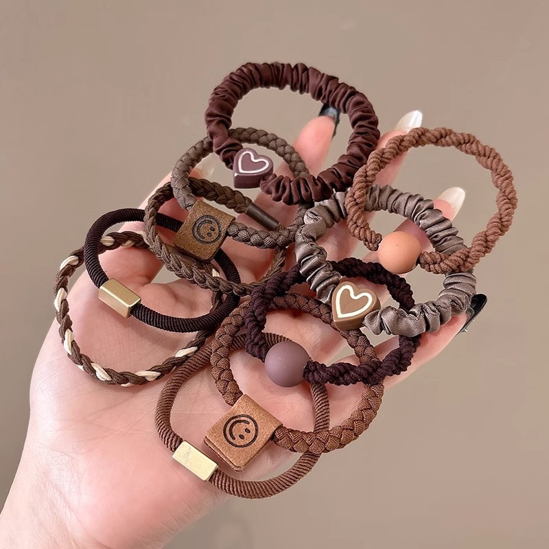 Coletero elástico sencillo de nuevo estilo 2026, banda para el pelo pequeña sin costuras para mujer, suave para el cabello, sujetador de cola de caballo.