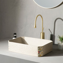 J^艺术中式台上盆户外洗手盆家用陶瓷阳台卫生间洗手台侘寂风