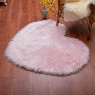 Living Room Coffee Table – Car Carpet - pink-3040cm-heart-shape