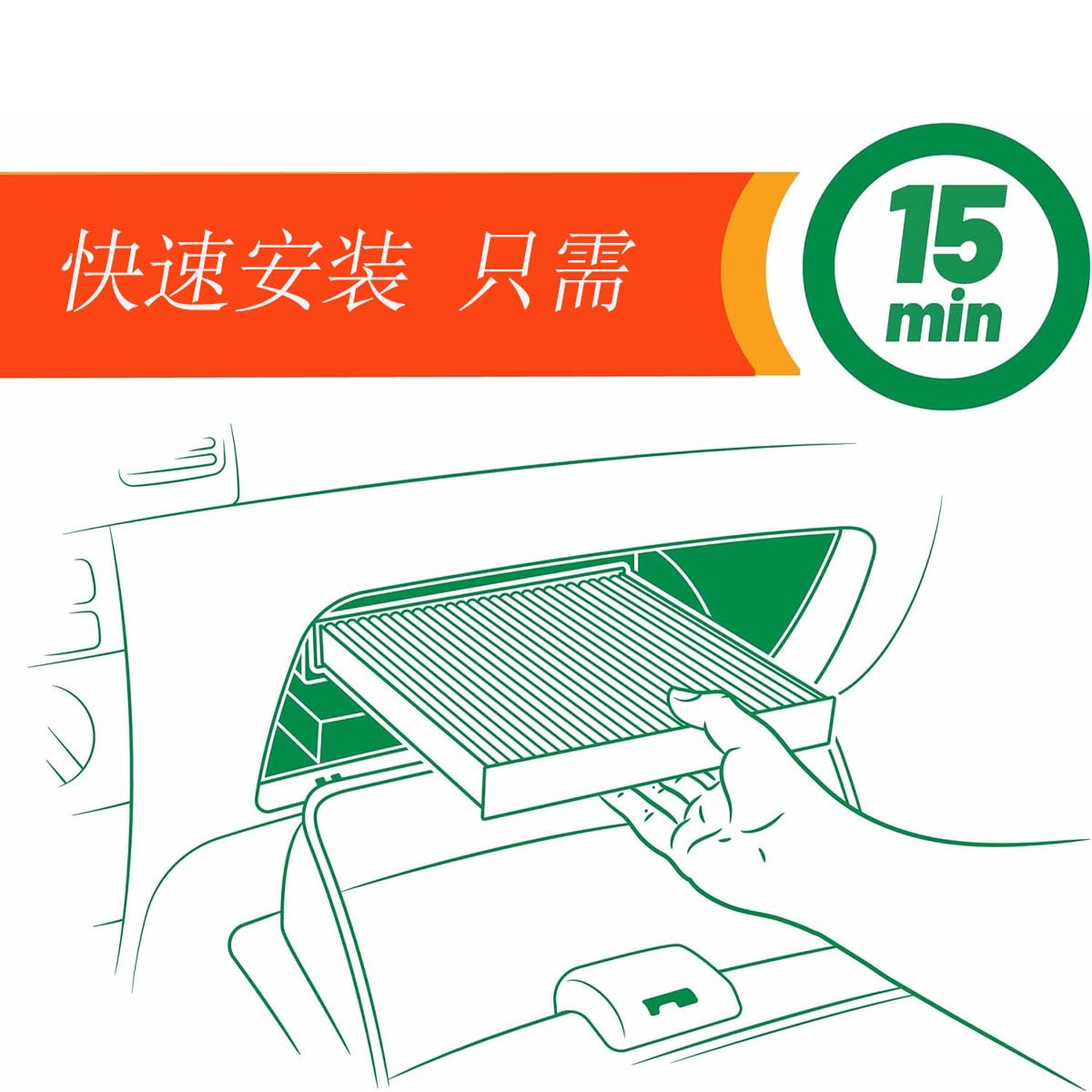 Suitable for Hondacivic, Acurael and Other Models Air Conditioning Filter Element Air Filter Element