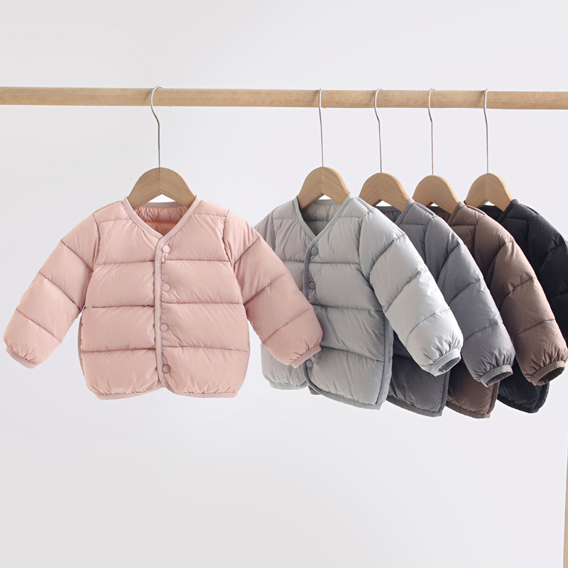 2026 Winter Infant and Toddler down Jacket, Lightweight 90% White Duck Down, Unisex Children's Warm Inner Layer Small Coat
