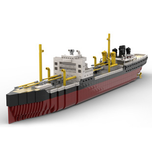 Building Blocks Cross-Border Moc-39295 Altmark Supply Ship 2975 Particle Number 1:200 Scale