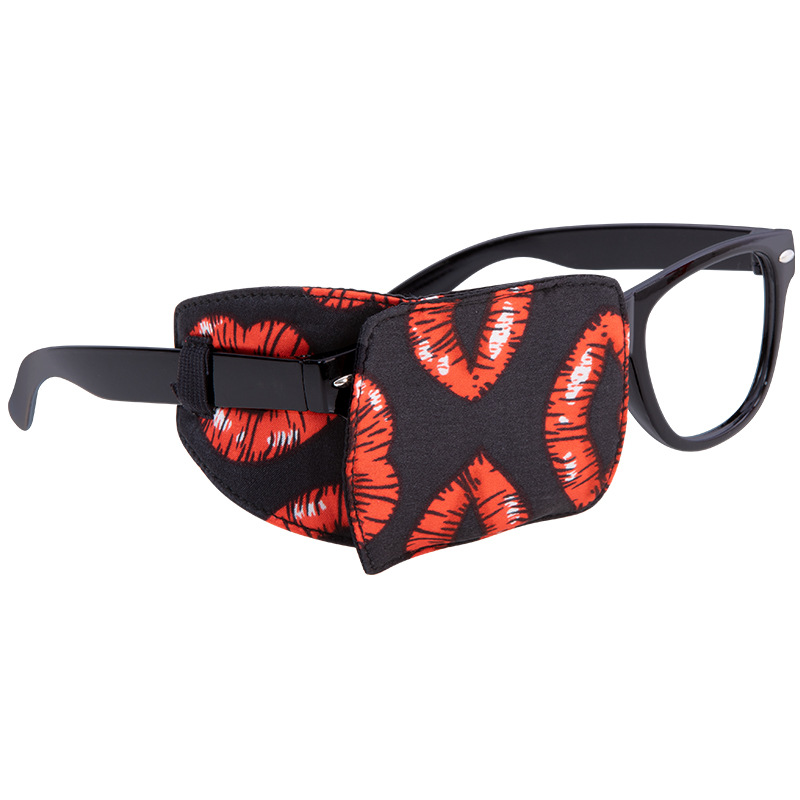 Gran cubierta negro máscara de ojo de los niños monocular estrabismo ambliopía sombreado formación corrección bloqueo parche ocular protección ocular
