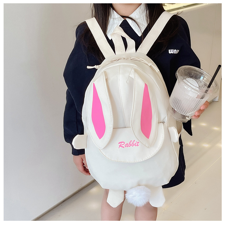 150g Weight Plush Fashion Element Zipper Closure Type Double Shoulder Straps Strap Type Functional Backpack Bags Type Casual Occasion Nylon Material Kids Backpack Backpack Solid Color Pattern All Seasons Season Unisex Gender Cute Style Oval Shape Solid Color Casual Kids Backpack Functional Backpack 6