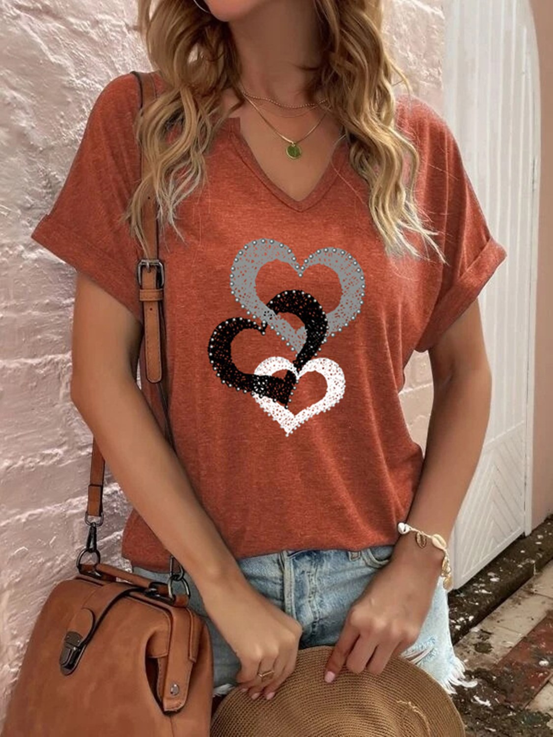 Women's T-shirt Love Print 9