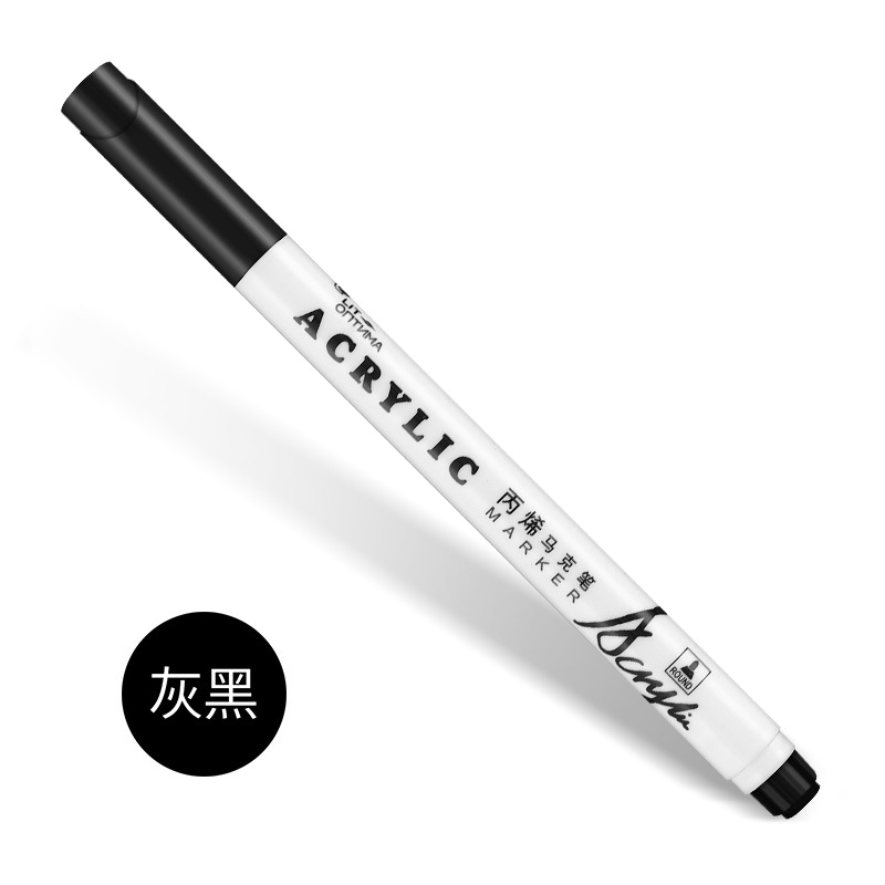 Acrílico marcador pluma traje 24 colores absolutamente púrpura impermeable DIY pintura Zapatos álbum especial pluma algodón núcleo acrílico pluma