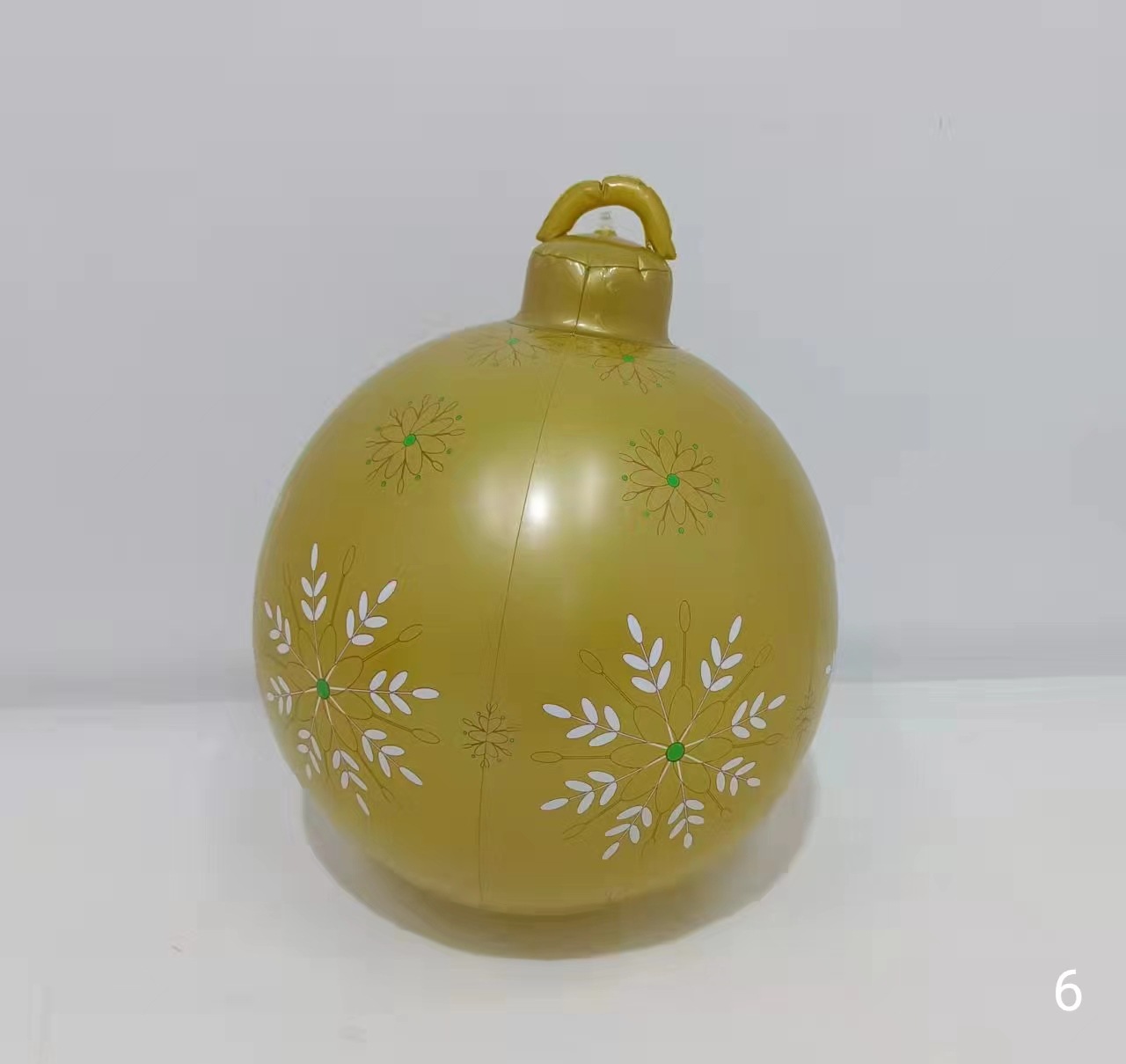 Navidad decoración globo 60cm diversión al aire libre vacaciones atmósfera impresión PVC inflable BOLA DE Navidad artesanía adornos