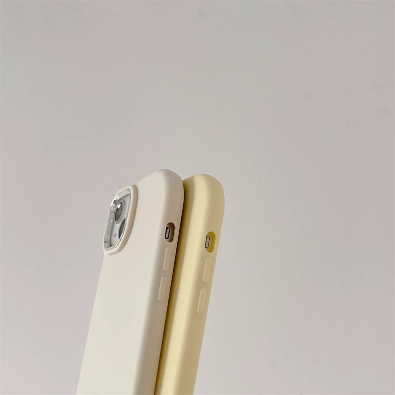 Чехол для телефона Apple iPhone 15 / 14 / 13 совместимый, мягкое матовое покрытие, защитное кольцо камеры