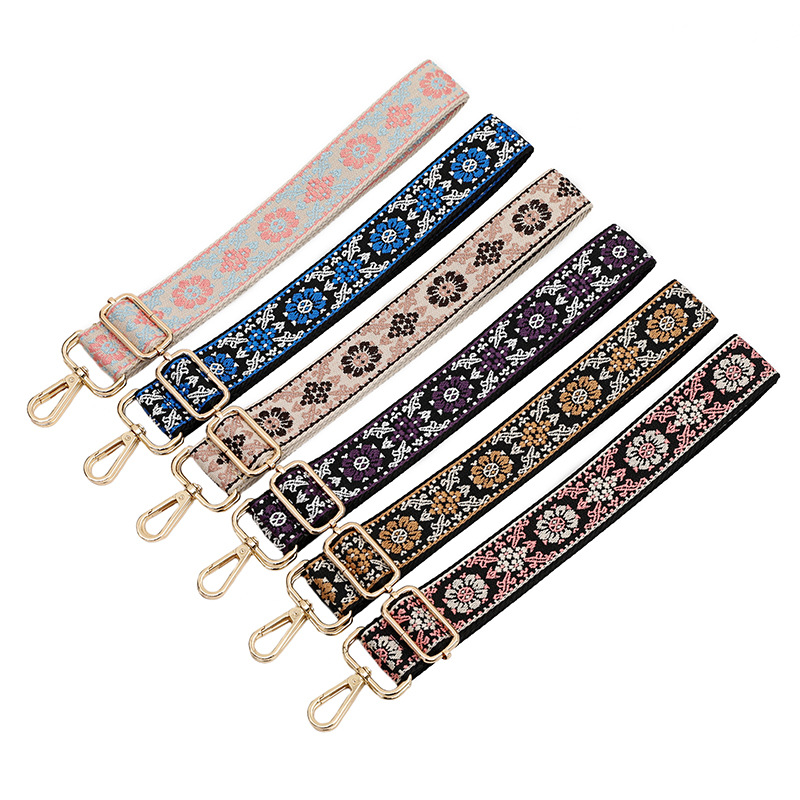 Polyester Printing Color Block Bag Strap display picture 1