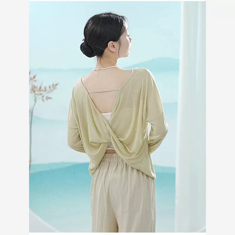 Одежда для современного танца для женщин, свободная блузка для танцев, тренировочный топ, китайский классический повседневный большой размер, новый стиль