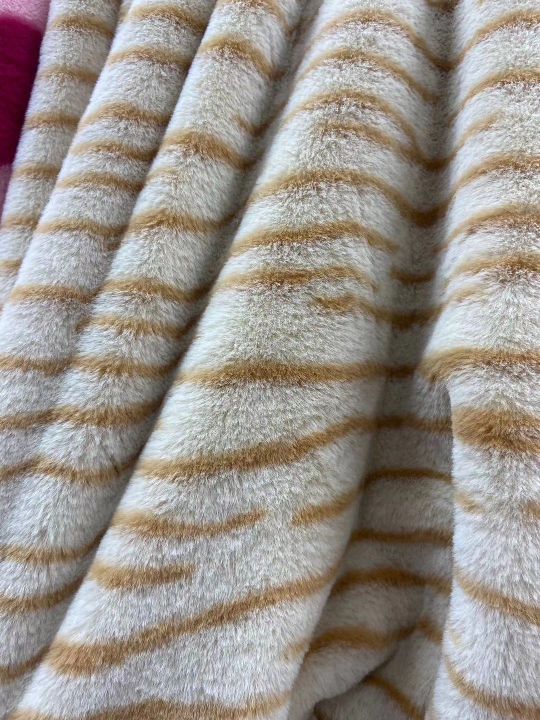 10mm pequeño conejo patrón de tigre colorido leopardo patrón idea amor impreso franela ropa zapatos y sombreros bufanda PET felpa paño