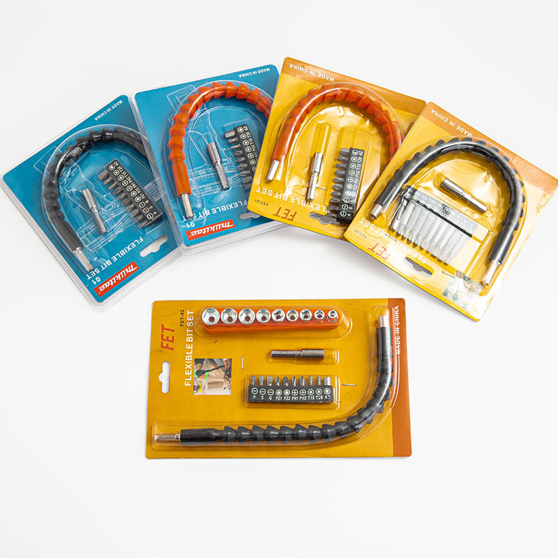 多色电钻万向配件软性螺丝刀批头连接杆双层外壳工具套装厂家批发