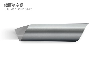 Invisible Car Wrap Film Car — Auto Color Change Film - tpusatin-liquid-silver-15215m75mil