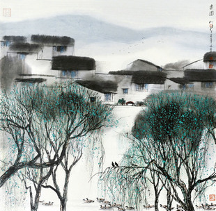Sunrise Oriental Yang Mingyi celebrity calligraphy and painting traditional Chinese painting office Living Room 40 * 39cm free shipping