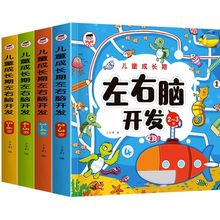 儿童左右脑智力大开发书籍专注力训练全脑思维练习教具2到3-4-5岁