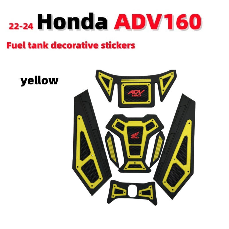 Suitable for 22-24 Honda Adv160 Motorcycle Decorative Stickers, Anti-Scratch Fuel Tank Protection Stickers, Modified Adv160