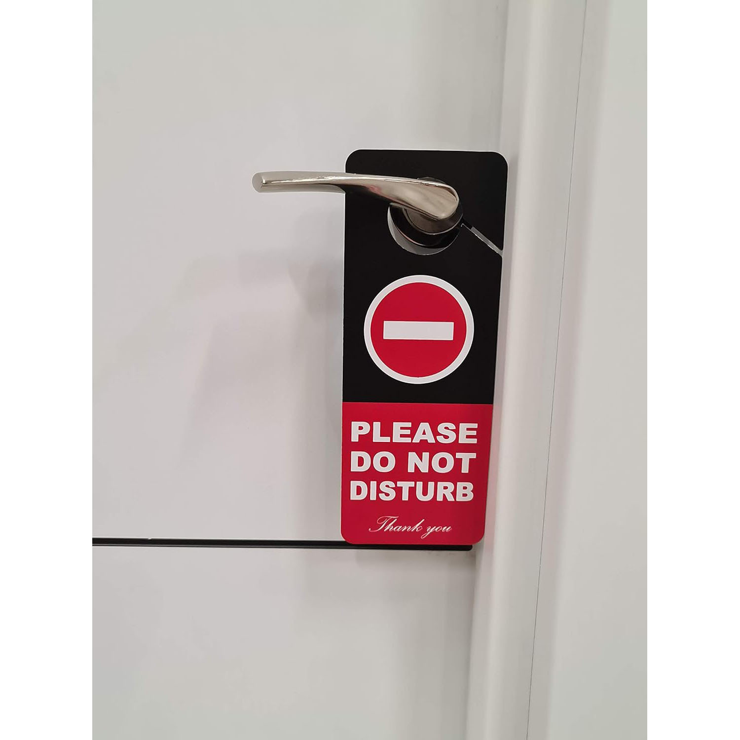 Amazon Por favor no molestar y bienvenido, por favor llame a la puerta, letreros de hotel, letreros de plástico de PVC, letreros de suspensión personalizados