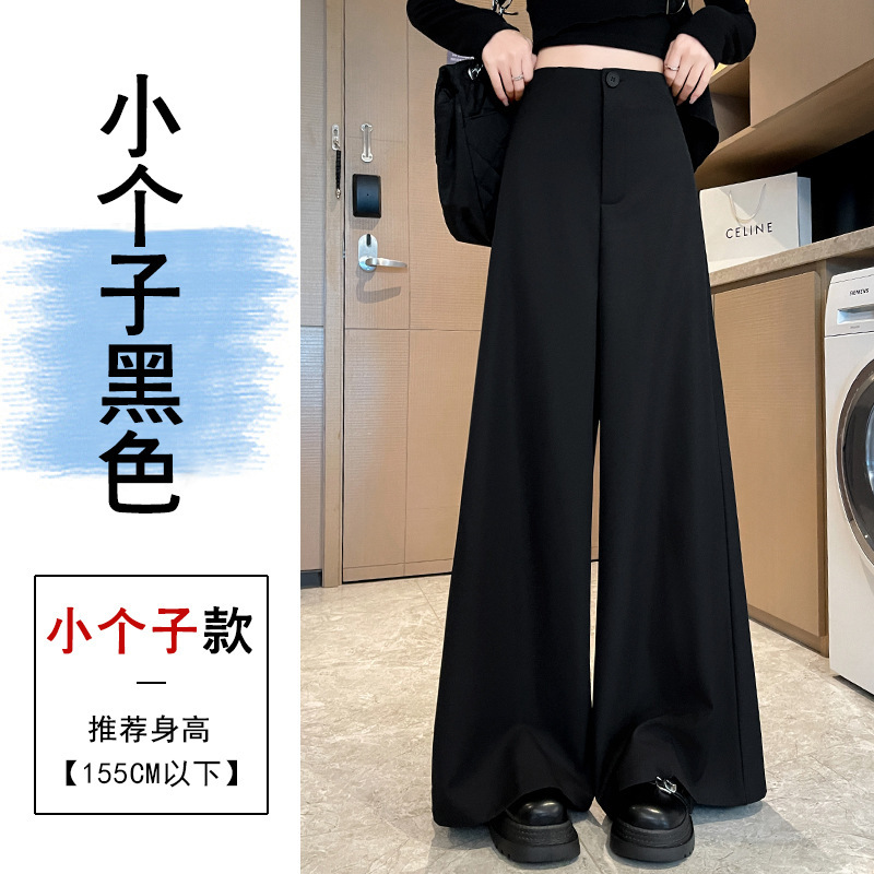 高级感阔腿西装裤女秋季2025新款高腰显瘦梨型身材垂感拖地裤裙|undefined