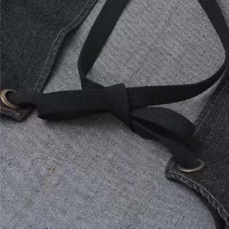 Delantal de mezclilla transfronterizo logotipo personalizado Barber ropa de trabajo jardinería floristería hogar cocina delantal al por mayor personalizado