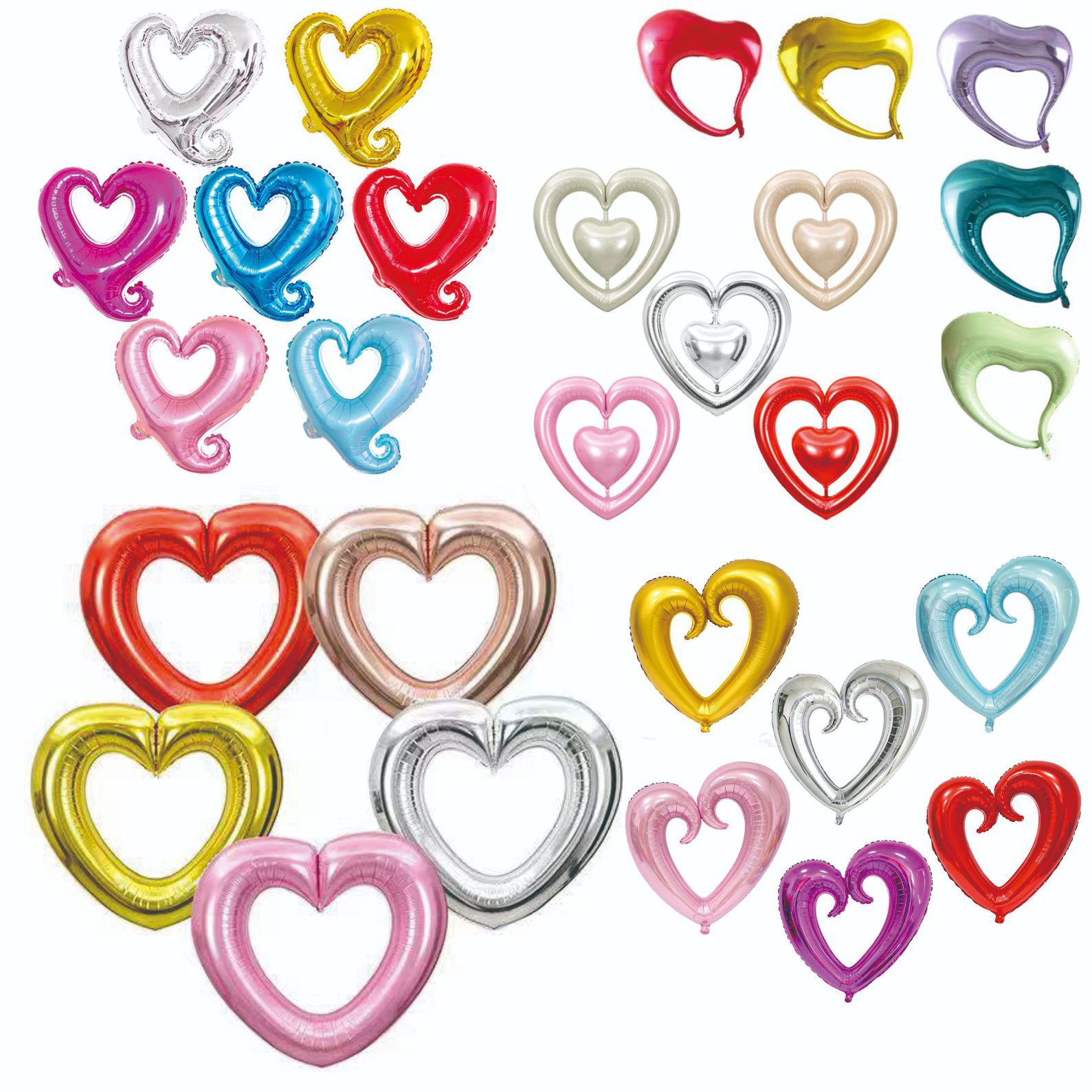 Big balloon for St. Valentine's Day heart shaped
