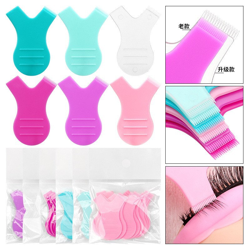 Upgraded Y-Shaped Brush Set of 10 for Eyelash Curling, Shaping Comb, Eyelash Extension Grooming Tool Wholesale