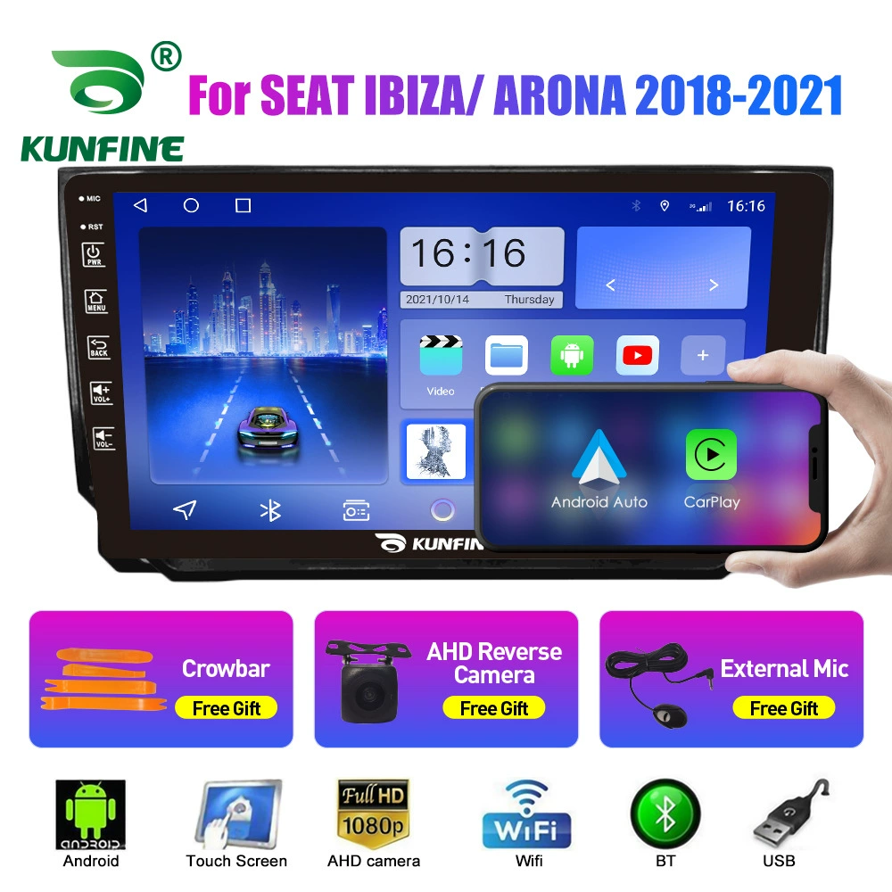 Подходит для Seat Ibiza/Arona 2018-2021 Android автомобильный навигатор GPS с функцией зеркального/камера заднего вида